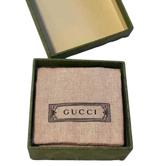 AUTHENTIC NWT - Full Inclusion Gucci Silver Ghost Ring w/ Duster & Box - Picture 5 of 6